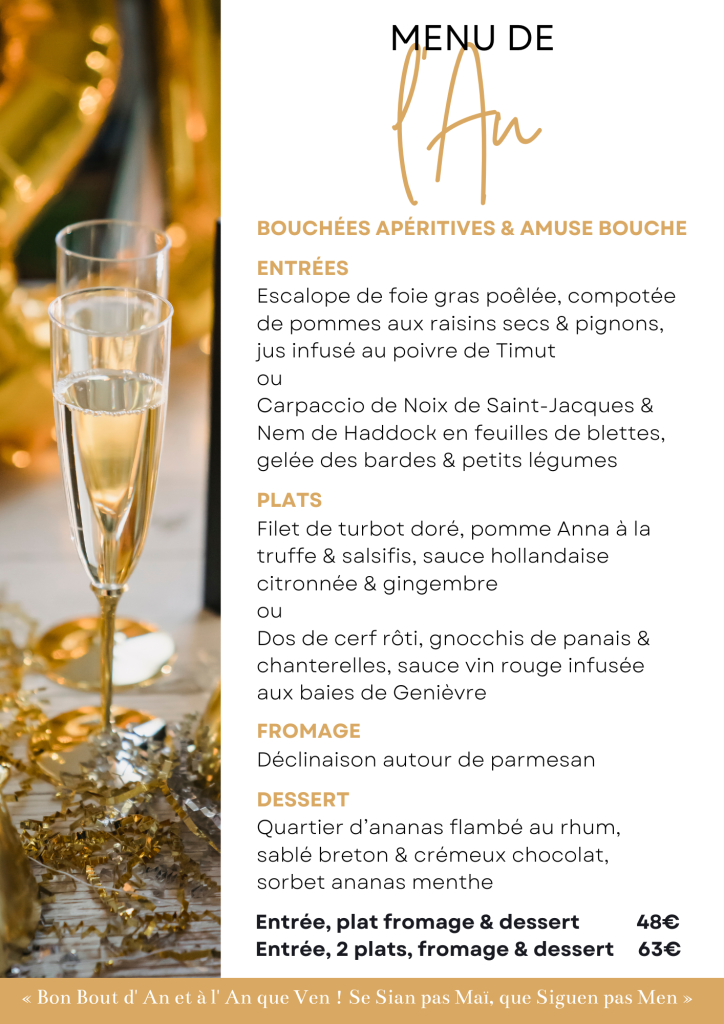 Menu de l'an